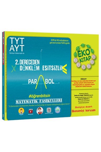 TytAyt Matematik Fasikülleri Eko İkinci Dereceden DenklemlerParabolEşitsizlikler Eko