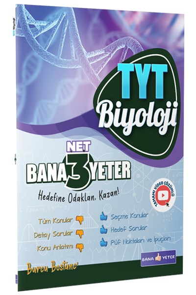 Tyt Biyoloji 3 Net Bana Yeter  Bana Yeter Yayınları