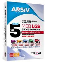 5 Yıllık LGS 8. Sınıf ARŞİV Serisi Tıpkı Basım Fasikül Fasikül Çıkmış Sorular - Marka Yayınları