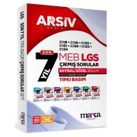 7 Yıllık LGS 8. Sınıf ARŞİV Serisi Tıpkı Basım Fasikül Fasikül Çıkmış Sorular - Marka Yayınları