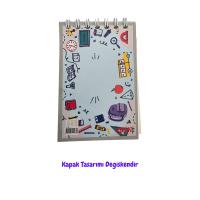A7 Not Defteri - Üstten Spiralli (7*10 Cm)