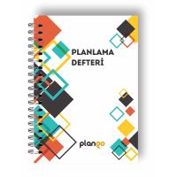 Beyaz Kareler Günlük Planlayıcı Defter Daily Planner Ders Çalışma Planlayıcı Defteri Planlama