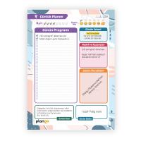 Beyaz Kareler Günlük Planlayıcı Defter Daily Planner Ders Çalışma Planlayıcı Defteri Planlama