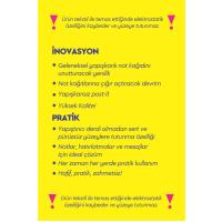 Elektrostatik Akıllı Not Kağıdı Yapışkansız Post-it 7x10cm 8\'li PAKET