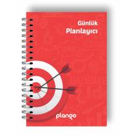 Kırmızı Hedef Günlük Planlayıcı Defter  Daily Planner  Ders Çalışma Planlayıcı Defteri  Planlama