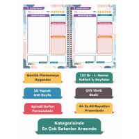 Kırmızı Hedef Günlük Planlayıcı Defter  Daily Planner  Ders Çalışma Planlayıcı Defteri  Planlama