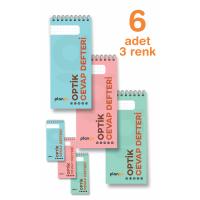 Optik Cevap Defteri KARMA (6 Adet - 300 Sayfa) Sınava Hazırlık Optik Form Defteri - Plango