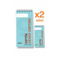 Optik Cevap Defteri TURKUAZ (2 Adet - 100 Sayfa) Sınava Hazırlık Optik Form Defteri - Plango