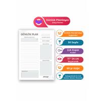 Plango Siyah - Beyaz Çek Kopar Günlük Planlayıcı - Ders Çalışma Planlayıcı