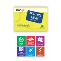 SARI - Elektrostatik Akıllı Not Kağıdı Yapışkansız Post-it 7x10cm - 50 Sayfa - Plango