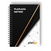 Siyah Beyaz Ağ Günlük Planlayıcı Defter Daily Planner Ders Çalışma Planlayıcı Defteri Planlama