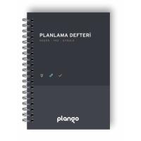 Siyah  Gri Günlük Planlayıcı Defter  Daily Planner  Ders Çalışma Planlayıcı Defteri  Planlama De