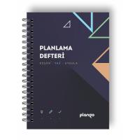 Siyah Lacivert Günlük Planlayıcı Defter Daily Planner Ders Çalışma Planlayıcı Defteri Planlama