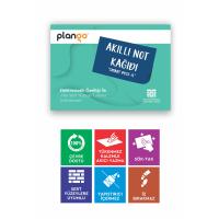 TURKUAZ - Elektrostatik Akıllı Not Kağıdı Yapışkansız Post-it 7x10cm - 50 Sayfa - Plango