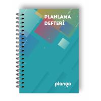 Turkuaz Kareler Günlük Planlayıcı Defter Daily Planner Ders Çalışma Planlayıcı Defteri Planlam