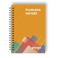 Turuncu Kareler Günlük Planlayıcı Defter Daily Planner Ders Çalışma Planlayıcı Defteri Planlam